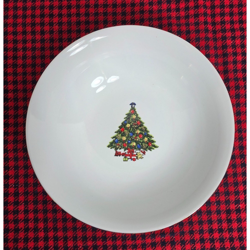 Sea Gull China Vintage Christmas Collection Dinnerware Large Serving Bowl 8.75"